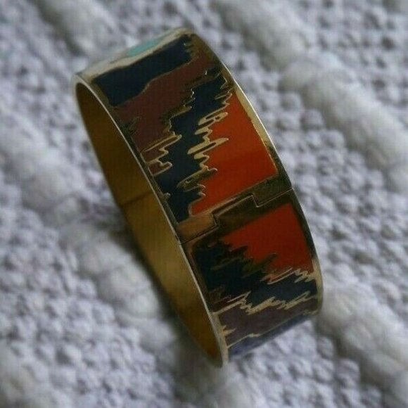 Spartina 449 Daufuskie Island Multicolor GoldTone Bangle Cuff Bracelet Southwest - Picture 3 of 12